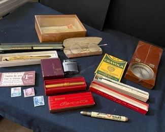 Vintage Reading Glasses, Pens, And More