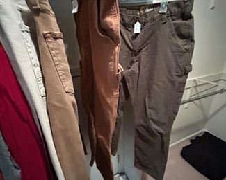 Men’s clothing, some new. Includes Carhart, Cremiux