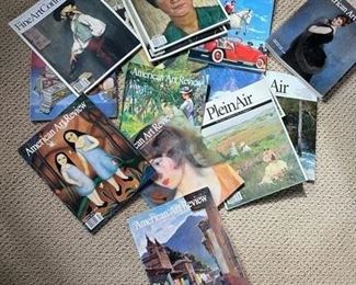 Large selection fine art magazines,