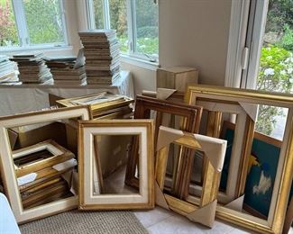 Tons of never used frames.  Pick a painting and find your frame!