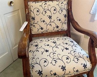 Cute upholstered rocking chair