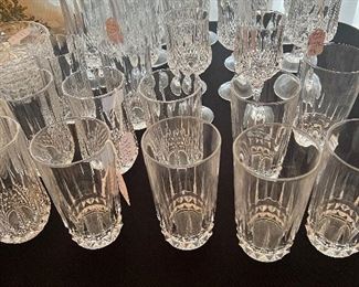Cristal D’arques Longchamps bar ware, stunning!