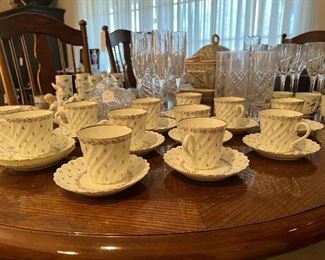 Set of 12 cups and saucers