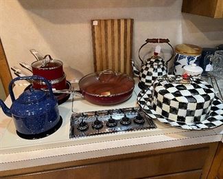 Great cookware and MacKenzie Childs items