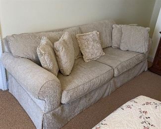 corduroy style fabric sturdy couches (2)