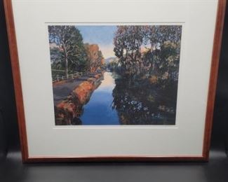 Lithograph 7/95 by D. Scott. Landscape. 23½X18¾