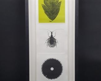"Insect, Gear, Leaf" Original Deboss Letterpress
by Taborda