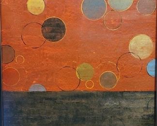 Abstract Circles II, Paint on Canvas
