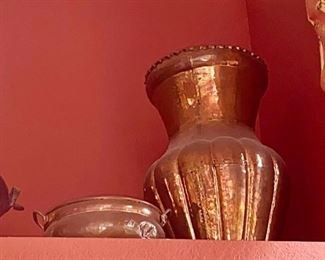 copper vases