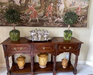 table can be in back of sofa  or anywhere