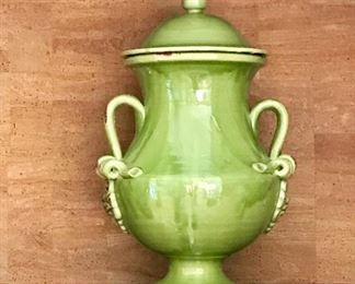green vase jar