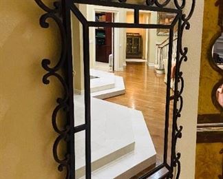 black iron mirror
