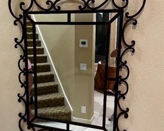 large iron mirror 68" x51"