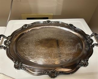 Silver plate tray