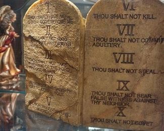 Ten commandments decor 