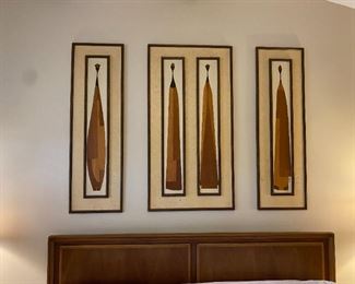 Inlaid Wood Mid Century Modern Art