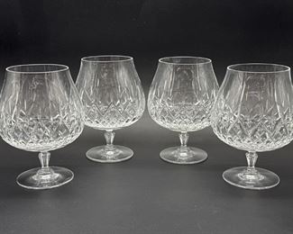 (4)Mikasa "Coventry" Crystal Brandy Glasses