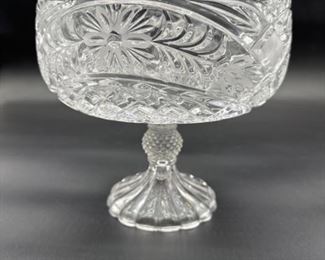 Brilliant Cut Crystal Compote by Anna Hutte