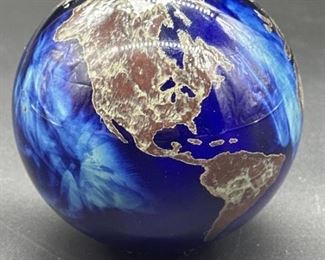 World Paperweight 3.75" by 3.75" by Lundberg