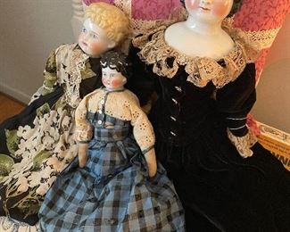 Vintage porcelain dolls