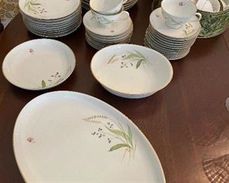 China set with platter and serving bowls