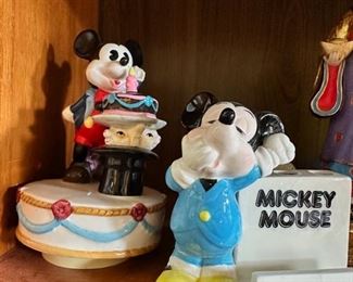 Mickey Mouse music box and toothbrush holder