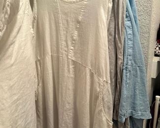 Flax shirts, tops and dress