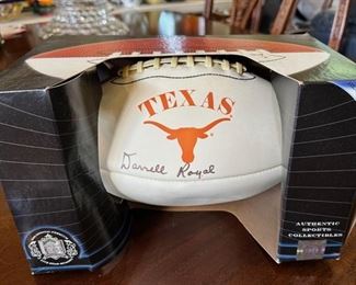 Darrell Royal signed UT football