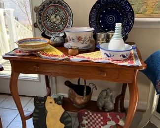Nice Small Desk, Italian Plates, Berkshire Pottery