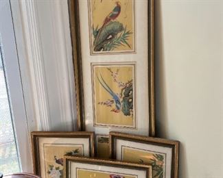 Framed Oriental Pictures - Set of 4