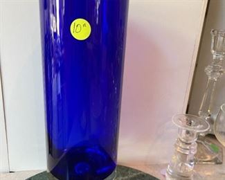 Tall Cobalt Vase - 10"