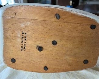 Frank L. Walsh Wooden Swan (Hand Crafted),