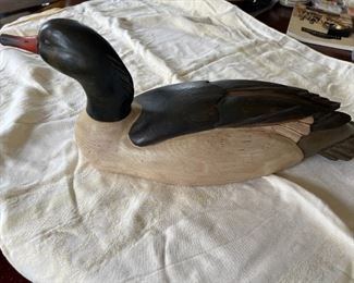 Dale Jordan 1987 Carved Merganser - Jordan Top Knot Carvers Blue Ribbon Series,