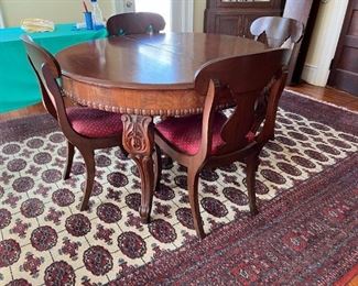 Dining Room Table without Leaves - 4 Chairs
