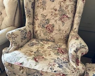 Broyhill floral side chair.