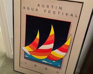 Austin Aqua Festival 1983 poster