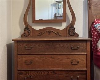 Antique American Eastlake Victorian Dresser