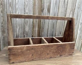 Vintage Wooden Tool Caddy