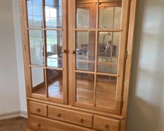 Farmhouse China Cabinet / Display Made out of Pine