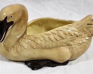 6 - Fitz & Floyd duck planter 6.5 x 11.5
