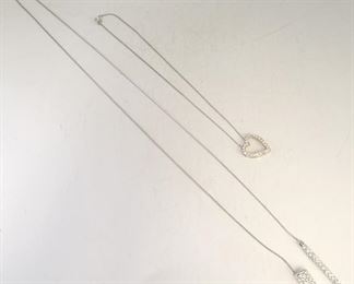 18c - 2 Rhinestone necklaces
