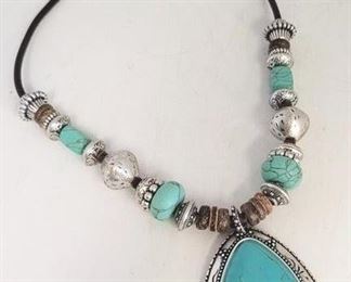 22c - Chicos faux turquoise necklace
