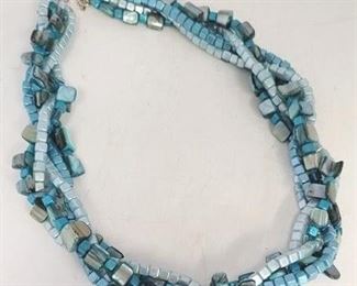 24c - Chicos blue beaded necklace
