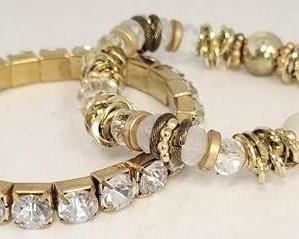 32c - 2 Goldtone bracelets
