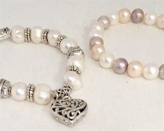 33c - 2 Pearl bracelets
