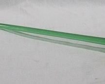35 - Blown glass white flower - 19.5" long
