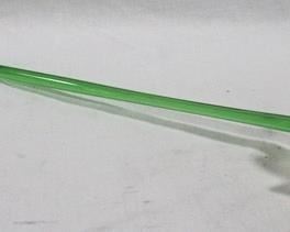 37 - Blown glass yellow flower - 19.5" long
