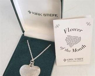 52c - Kirk Steiff pewter November pendant
