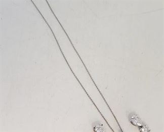 58c - Three 925 sterling pendants & sterling chain
