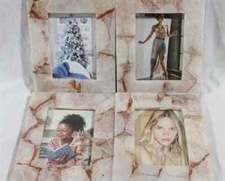91 - 4 Marble picture frames - 10 x 8
